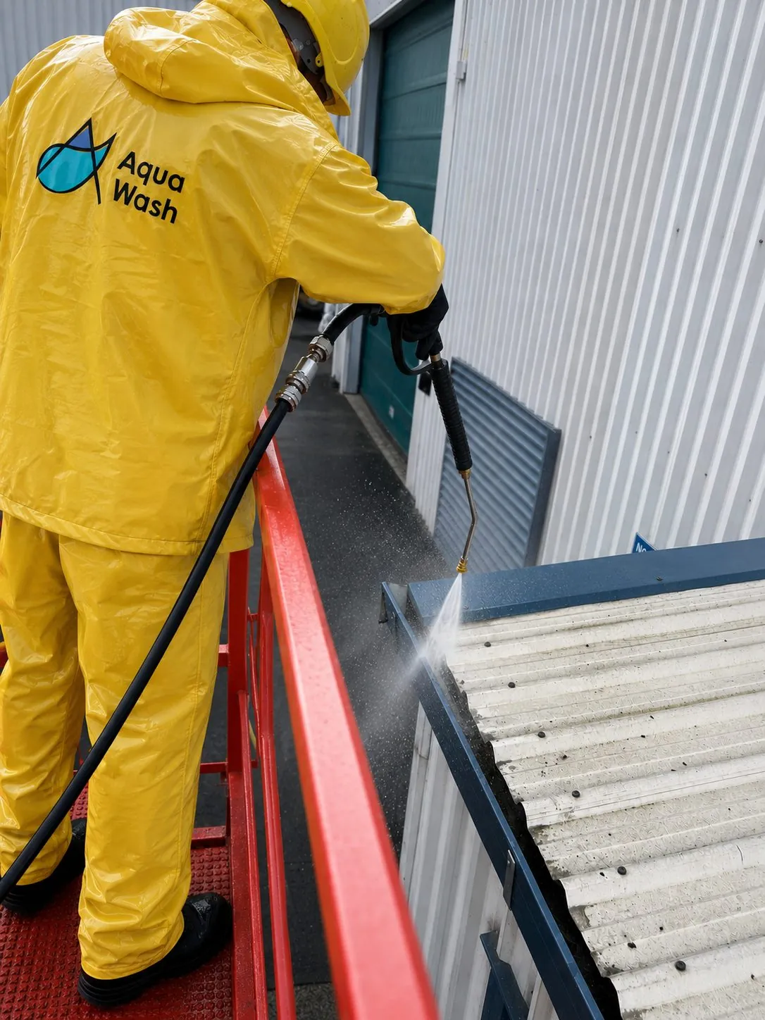 Washing a commercial building exterior in Auckland
